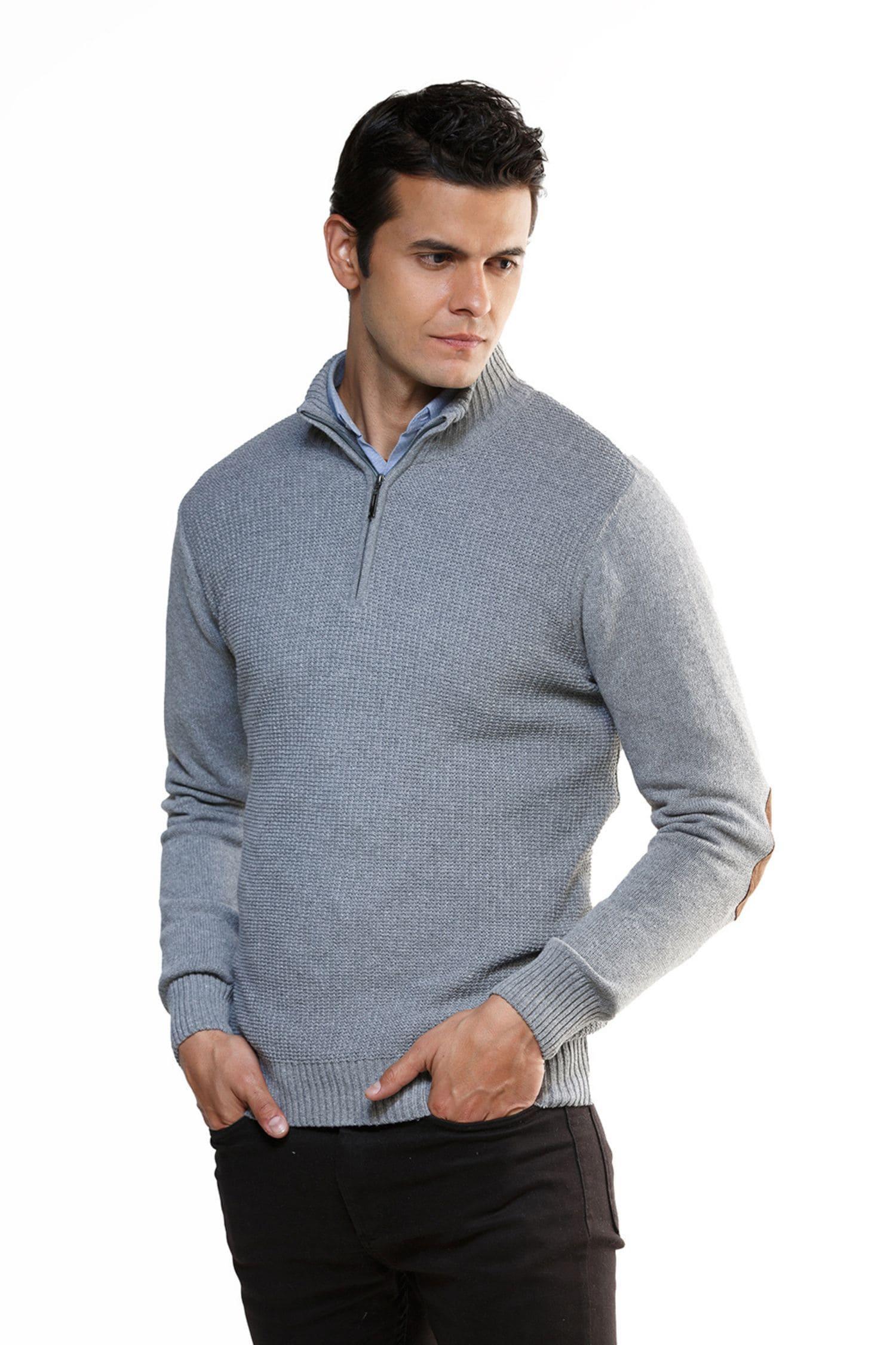 Suéter Tolú en algodón regenerado halfzip – Hombre